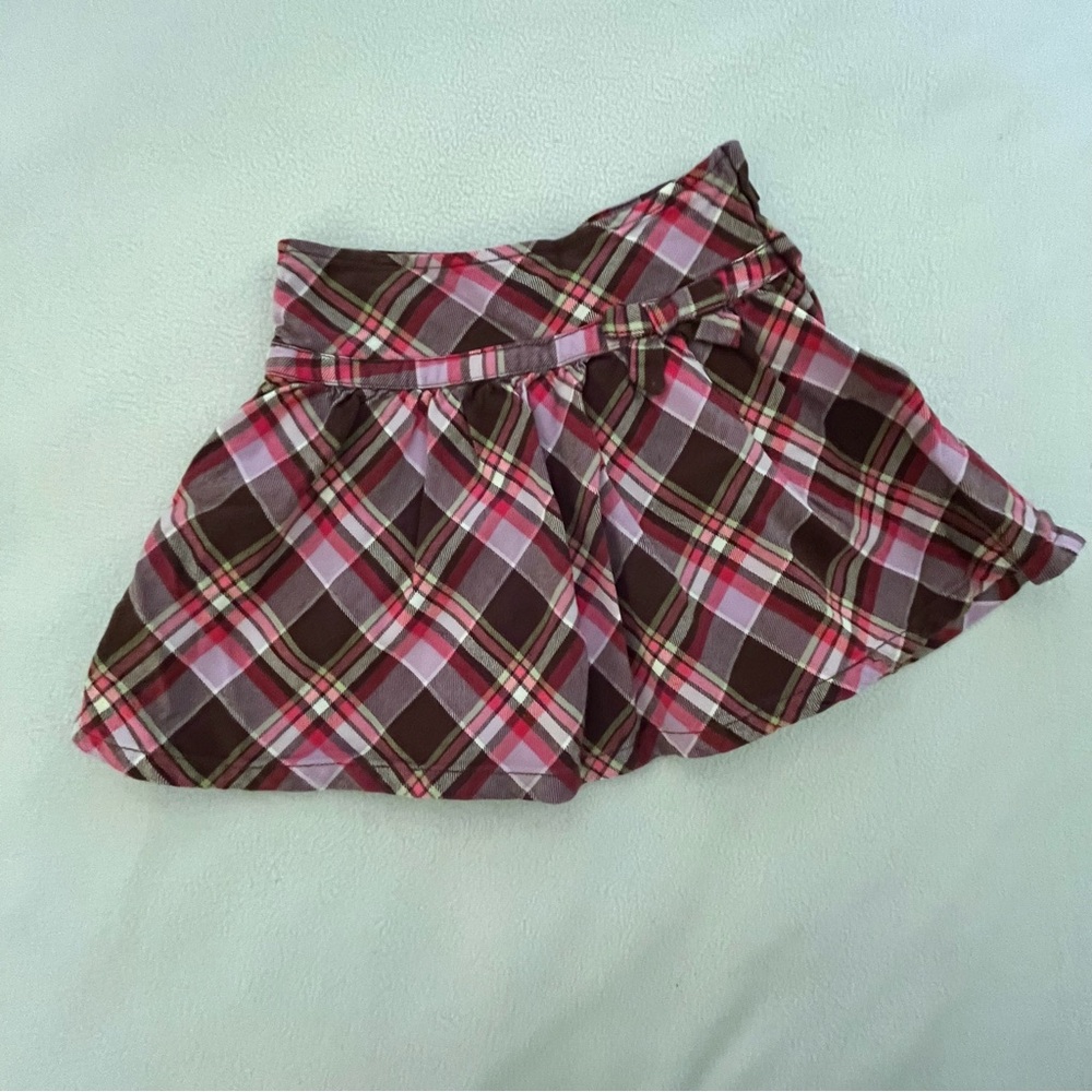 Gymboree Sunflower Smiles Pink & Purple Plaid Skort